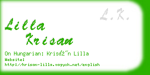 lilla krisan business card